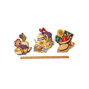 Home Interior & Gifts Plastic Country Kitchen Themed Wall Hangings Set Of 3
